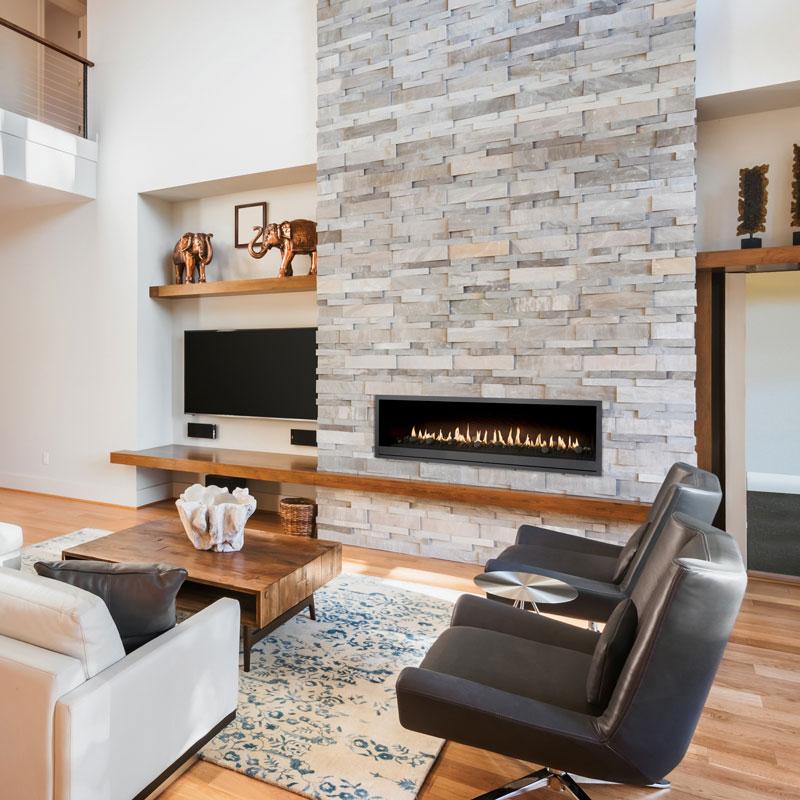 Home fireplace in Nevada and Placer County