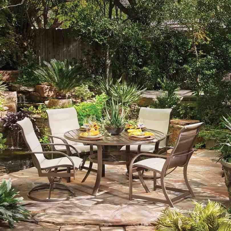 Garden patio furniture set with outdoor dining and backyard living services in Nevada County
